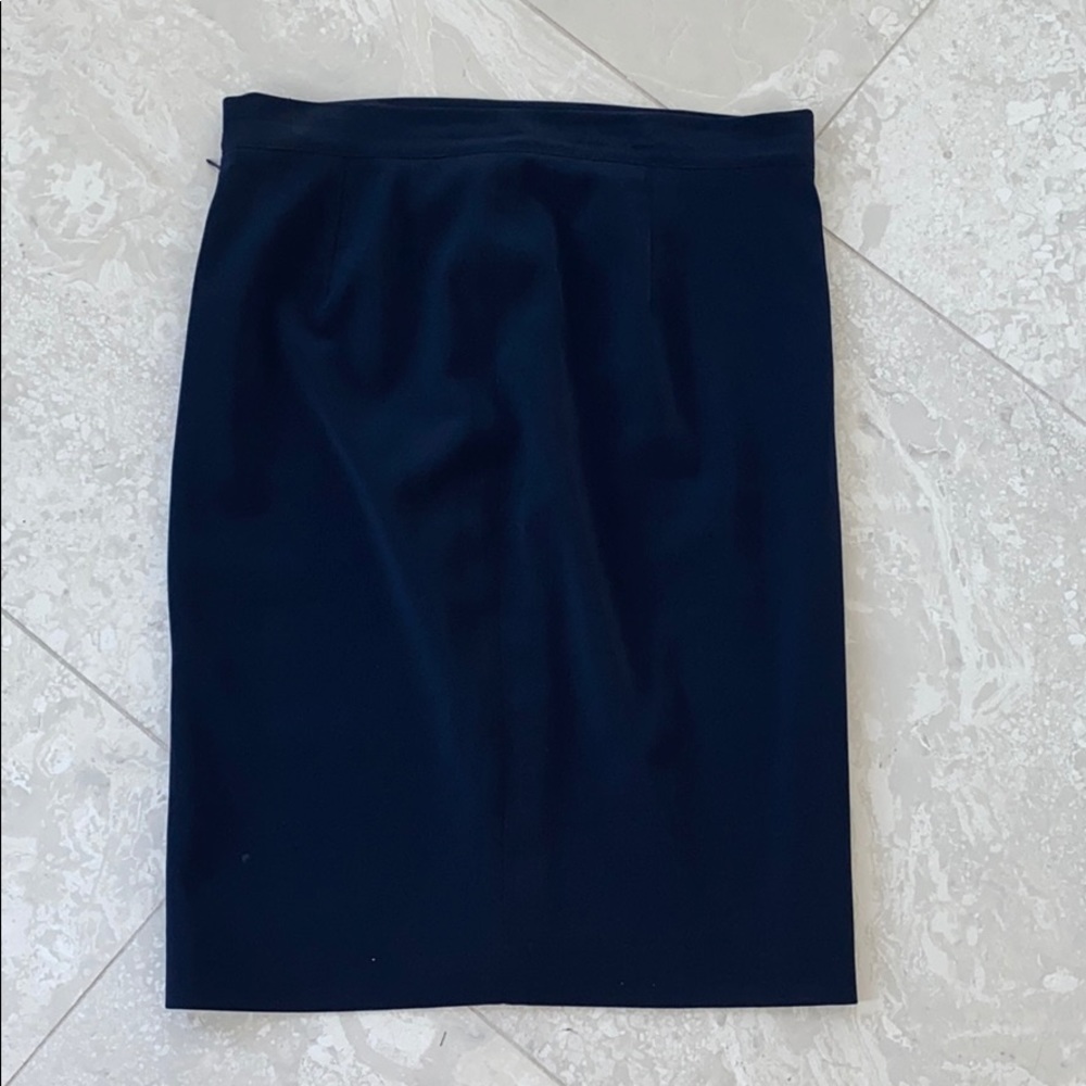 Navy Pencil Skirt